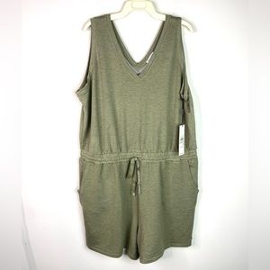 NEW Calvin Klein Active Romper Pale Green 1X